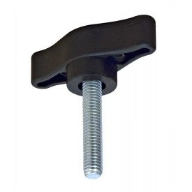 Poignée de serrage noire M10 – Acier zingué – Hauteur 82,2 mm – PELD