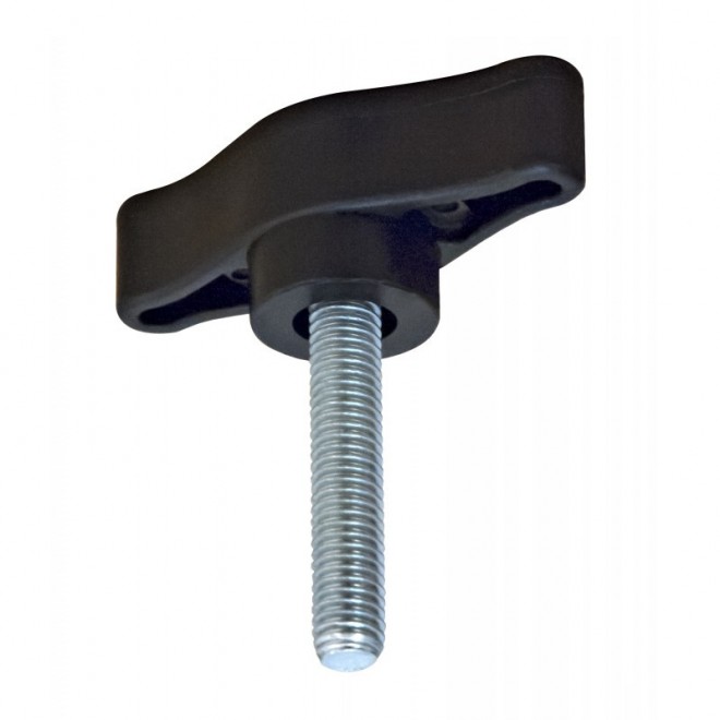 Poignée de serrage noire M10 – Acier zingué – Hauteur 82,2 mm – PELD