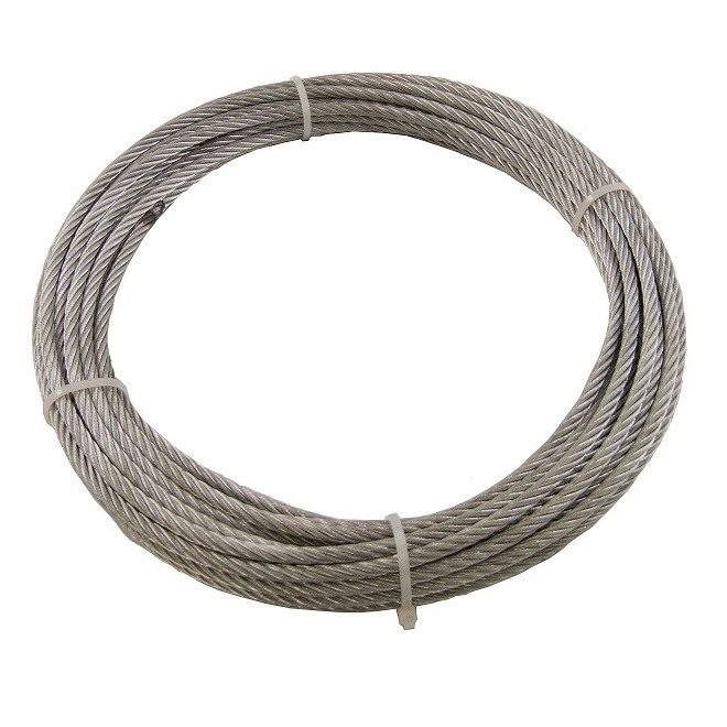 câble acier 6 mm, câble monotoron 1x19, câble galvanisé diamètre 6mm -  Filpack Groupe