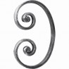 VOLUTE À NOYAUX EN C 14X6 FER FORGÉ ENROULÉ 150x95 U0011