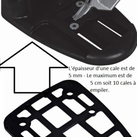 CALE POUR SABOT ARRÊT PORTAIL BLOC BASCULEUR INOX 5 MM M9712