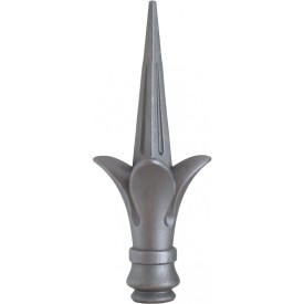 Fer de lance pyramide fleurie en acier moulé – décor floral soudable