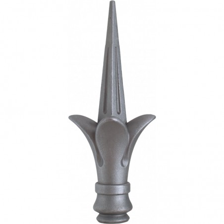 Fer de lance pyramide fleurie en acier moulé – décor floral soudable