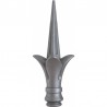 Fer de lance pyramide fleurie en acier moulé – décor floral soudable