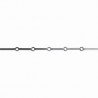 BARRE A TROUS CARRÉS RENFLÉS EN FER OBLIQUES ACIER BRUT L0037