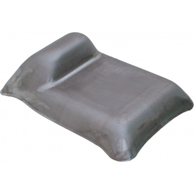 Sabot butée de portail arrondi – acier galvanisé 2 mm – à sceller ou à souder