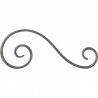 Volute en S symétrique acier forgé 270x110 mm – finition queue de carpe double face