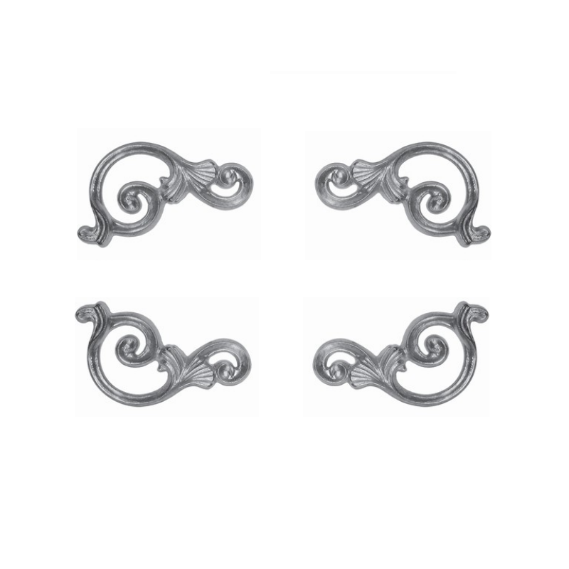 DÉCOR D'ANGLE ALUMINIUM 4 ÉLÉMENTS VOLUTES FONTE ALU M5286