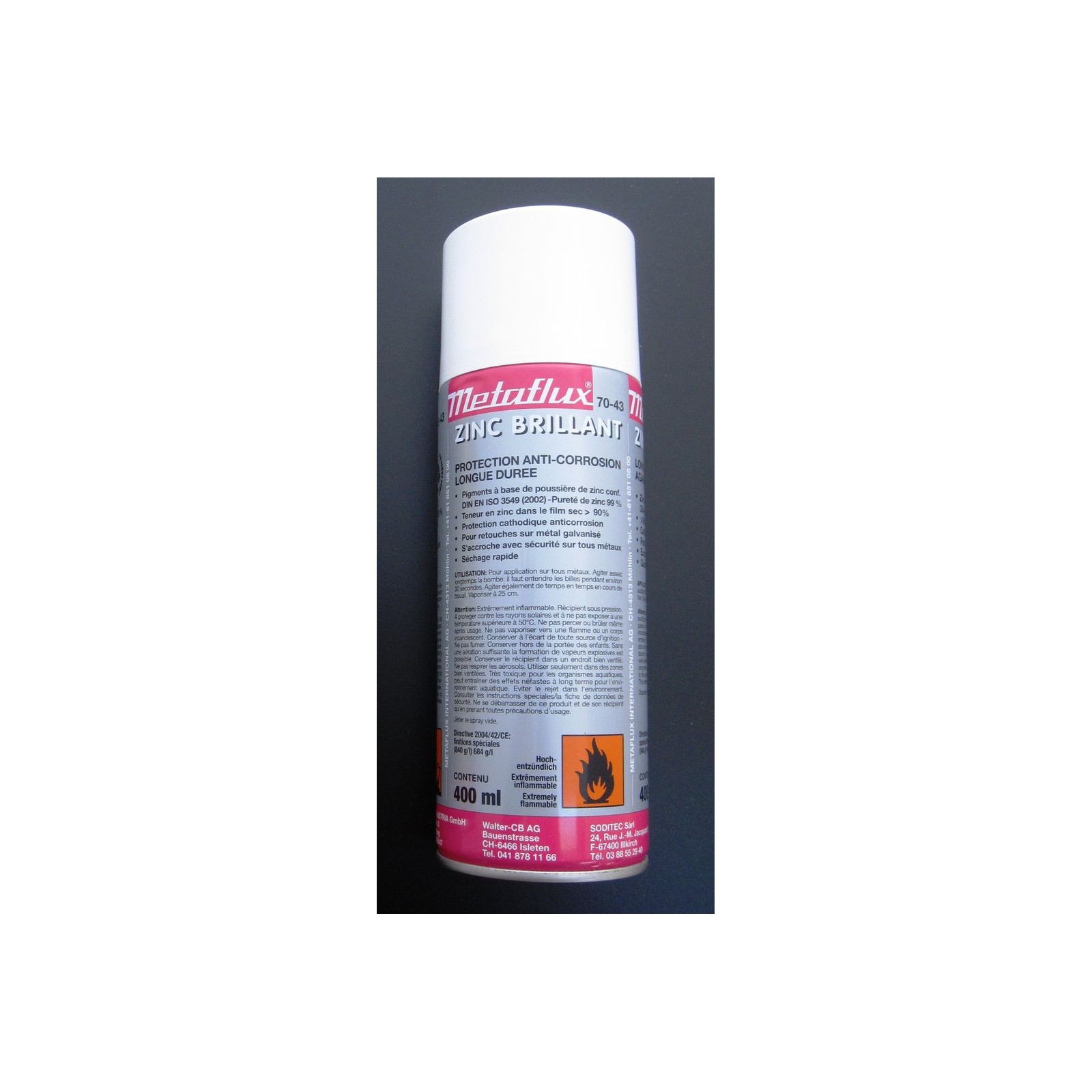 Aérosol De Zinc APP 400ml – Pour Fonte, Acier, Soudure – Protection Anticorrosion