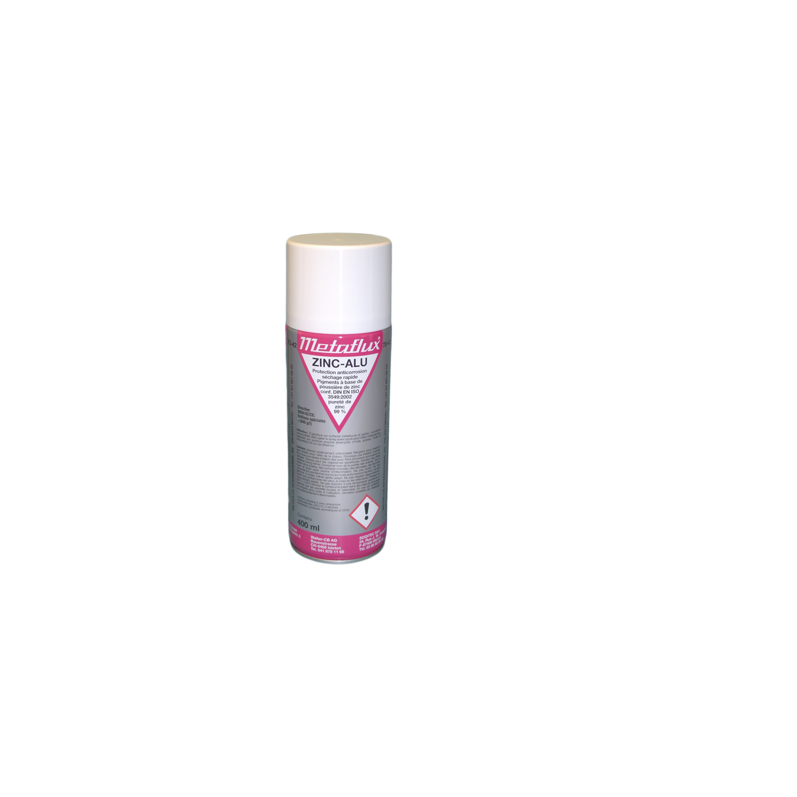 Spray Anticorrosion Aluzinc Argent 400ml AABCOOLING AL 50S - Protection Métal, Carrosserie, Séchage Rapide, Résiste Aux Intempéries