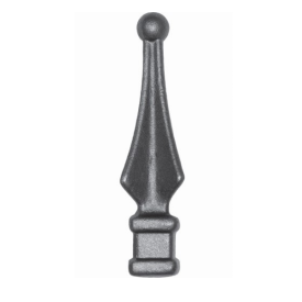 Fer de lance acier forgé – pour barreau carré 18 à 40 mm, plusieurs hauteurs