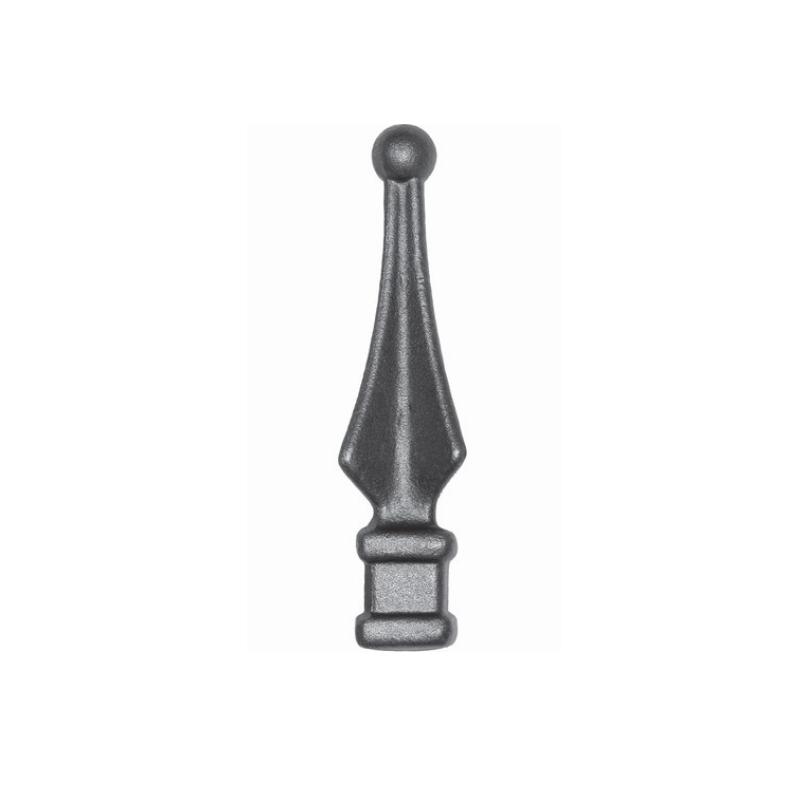 Fer de lance acier forgé – pour barreau carré 18 à 40 mm, plusieurs hauteurs