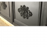 PALMETTE EN ALUMINIUM DÉCORATIVE – 380 X 245 MM – FIXATION PAR VIS