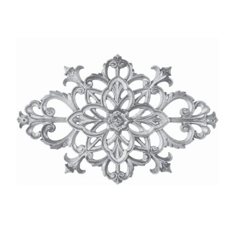 Palmette aluminium décorative – 380 x 245 mm – fixation par vis M6