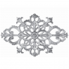 Palmette aluminium décorative – 380 x 245 mm – fixation par vis M6