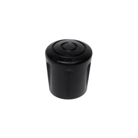 Embout rond caoutchouc renforcé noir ou blanc – tube Ø8 à 40 mm