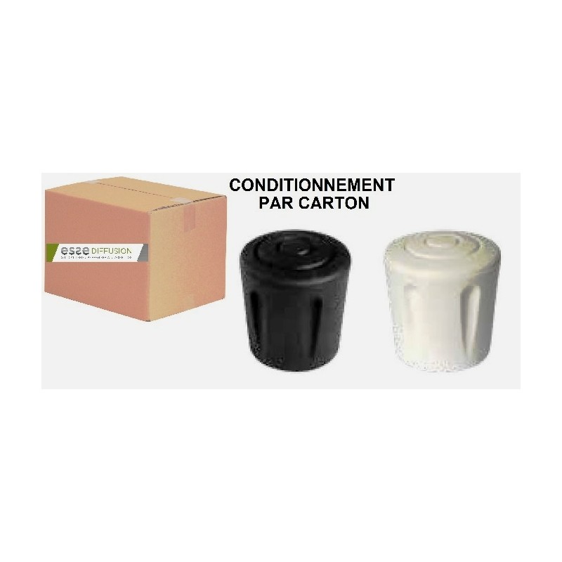 CARTON EMBOUT ENVELOPPANT ROND CAOUTCHOUC RENFORCÉ M8145