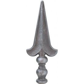 FLEUR DE LYS FER LANCE POINTE ACIER FORGÉ A CHAUD ROND M0405