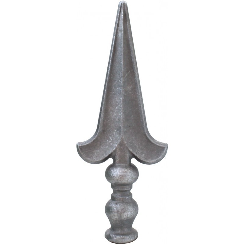 FLEUR DE LYS FER LANCE POINTE ACIER FORGÉ A CHAUD ROND M0405