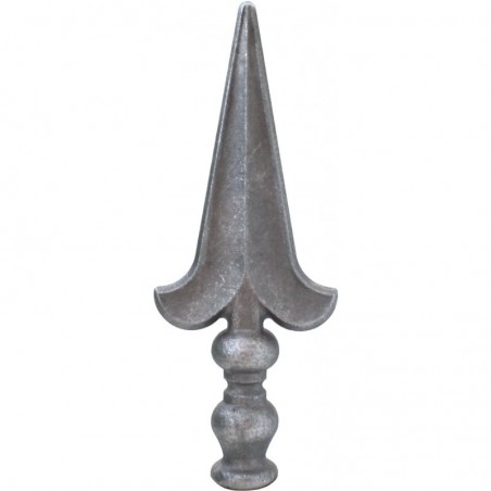 FLEUR DE LYS FER LANCE POINTE ACIER FORGÉ A CHAUD ROND M0405