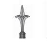 Fer de lance acier – pour barreau rond Ø26 mm, fixation soudable ou collable