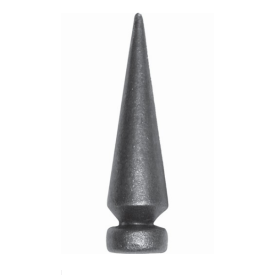 Fer de lance conique acier forgé – pour tube ou barreau plein Ø33