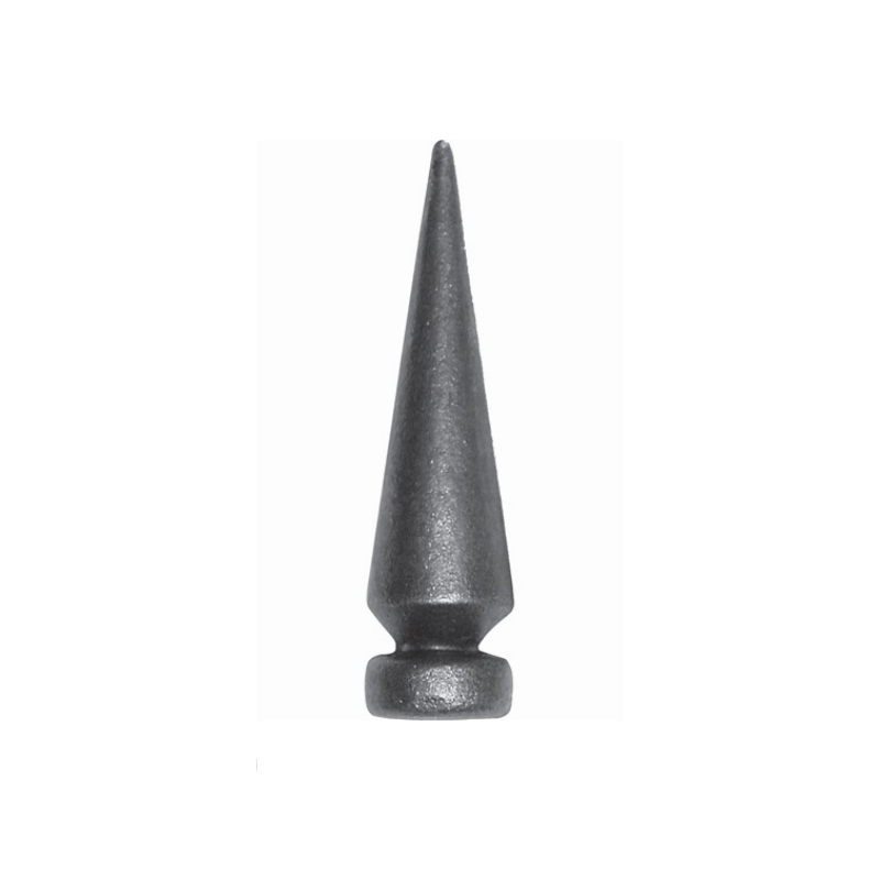 Fer de lance conique acier forgé – pour tube ou barreau plein Ø33