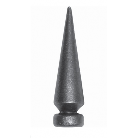 Fer de lance conique acier forgé – pour tube ou barreau plein Ø33