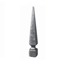 FER DE LANCE POINTE ACIER FORGÉ BARREAU CARRÉ 155x25 U0006