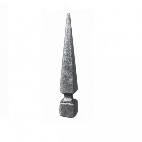 FER DE LANCE POINTE ACIER FORGÉ BARREAU CARRÉ 155x25 U0006