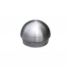 Bouchon boule inox brossé pour tube Ø42,4 ou Ø48,3 – finition demi-sphère