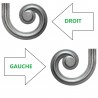 Départ de rampe latéral en fer moulé – Finition élégante pour rampes et escaliers