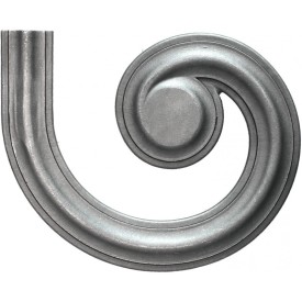 DÉPART RAMPE LATÉRAL MAIN COURANTE DEMI ROND ACIER M0475