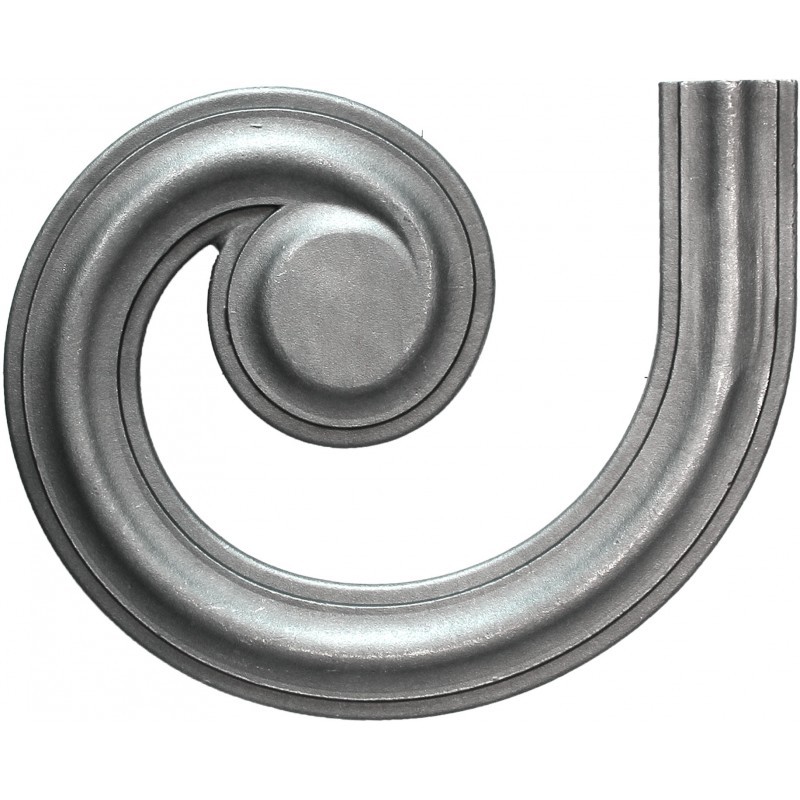 DÉPART RAMPE LATÉRAL MAIN COURANTE DEMI ROND ACIER M0475