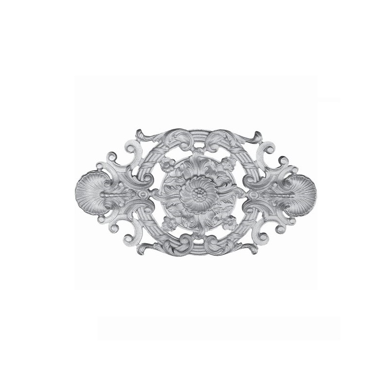 Palmette aluminium 410x215 mm – fixation invisible avec inserts laiton