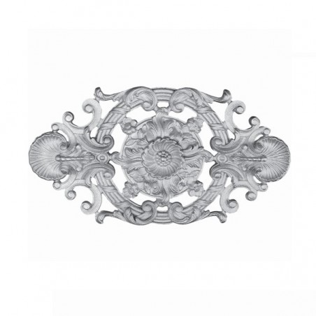 Palmette aluminium 410x215 mm – fixation invisible avec inserts laiton