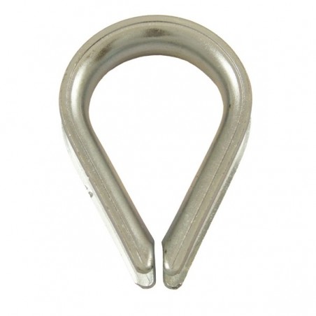 COSSE CŒUR ACIER GRANDE OUVERTURE RENFORCÉE Ø4 À Ø35