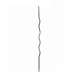 Barreau acier ondulé Ø12 mm – forme vague – 850 à 1100 mm – pour grille ou clôture
