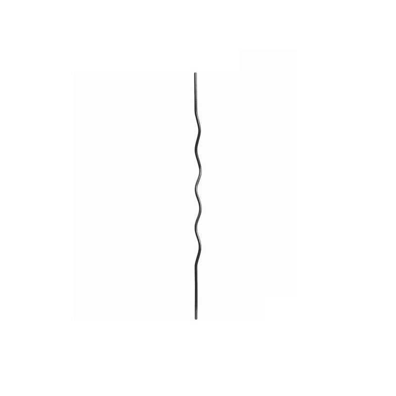 Barreau acier ondulé Ø12 mm – forme vague – 850 à 1100 mm – pour grille ou clôture