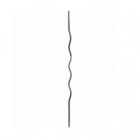 Barreau acier ondulé Ø12 mm – forme vague – 850 à 1100 mm – pour grille ou clôture