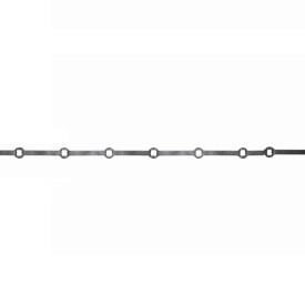 BARRE À TROUS RENFLÉS CARRÉE EN FER POUR TROUS CARRÉ