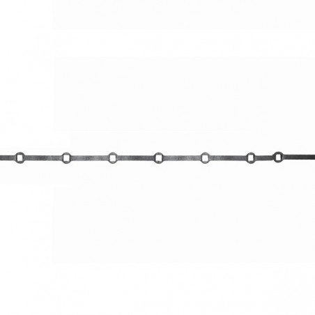 BARRE À TROUS RENFLÉS CARRÉE EN FER POUR TROUS CARRÉ