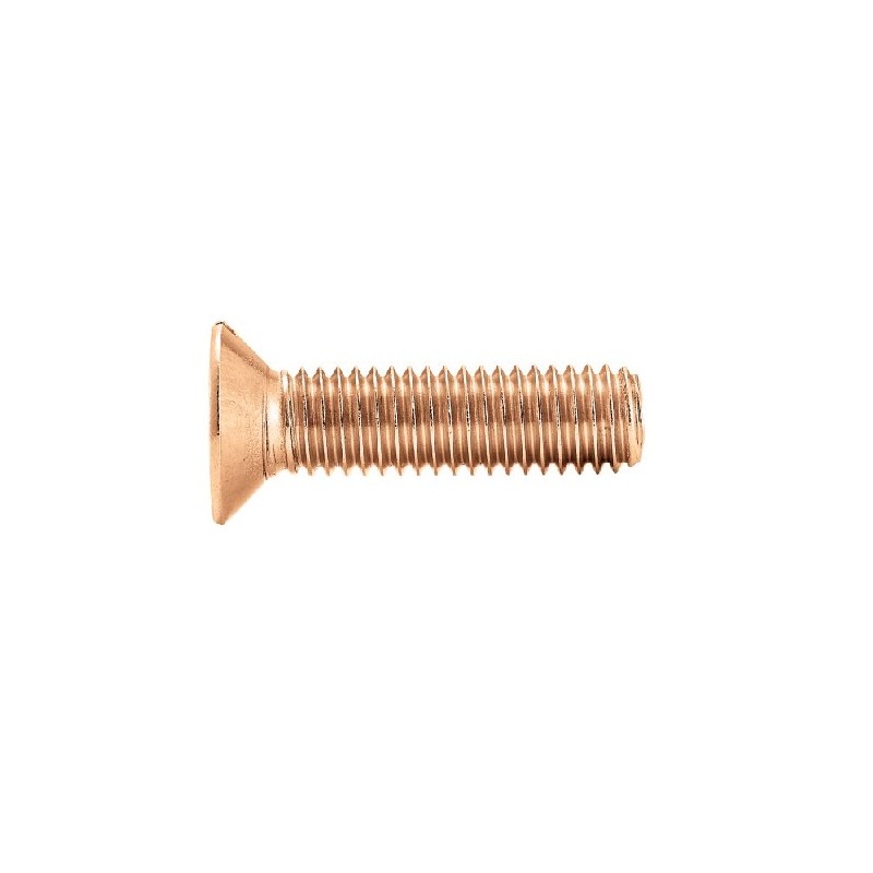 VIS TÊTE FRAISÉE FENDUE EN LAITON – DIN 963 – M3 À M8, 10 À 50 MM