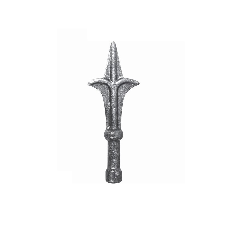 FER DE LANCE FLEUR DE LYS FONTE BARREAU ROND 128x48 U0024