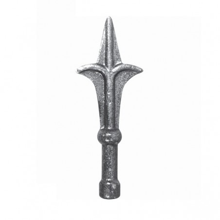 FER DE LANCE FLEUR DE LYS FONTE BARREAU ROND 128x48 U0024