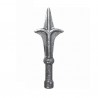 FER DE LANCE FLEUR DE LYS FONTE BARREAU ROND 128x48 U0024