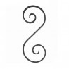 VOLUTE S SYMÉTRIQUE 320X115 OU 280X115 ACIER PLAT 14x6 M0517