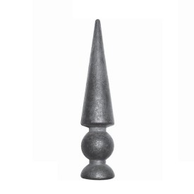 Fer de lance conique acier forgé – Ø12 mm, 152 mm de haut, pour clôture