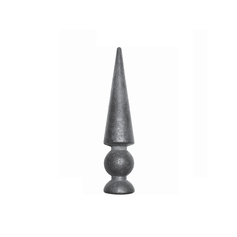 Fer de lance conique acier forgé – Ø12 mm, 152 mm de haut, pour clôture
