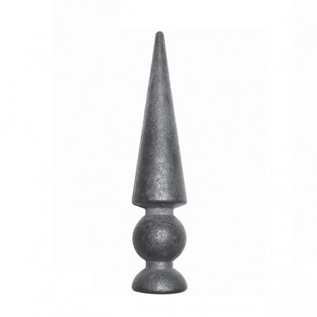 Fer de lance conique acier forgé – Ø12 mm, 152 mm de haut, pour clôture